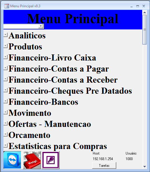 Menu Principal